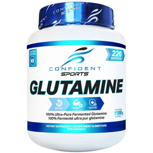 Confident Sports Glutamine, 1100g - SupplementSource.ca