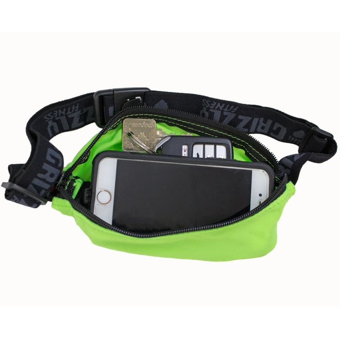Grizzly Fitness Running Belt - Large, Green - SupplementSource.ca