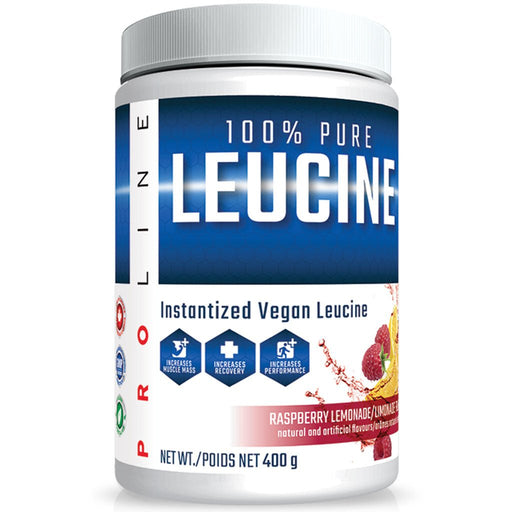 ProLine 100% Pure Leucine, 400g Raspberry Lemonade - SupplementSource.ca