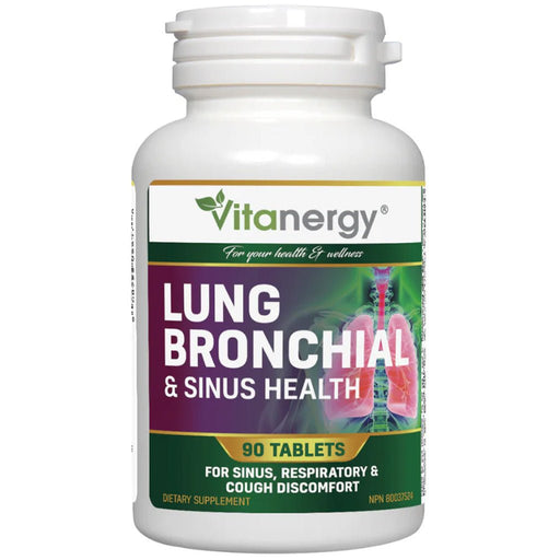 Vitanergy Lung Bronchial & Sinus Health, 90 Tablets - SupplementSource.ca