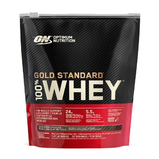 Optimum Nutrition Whey Gold Standard 1.5lbs Chocolate - SupplementSource.ca