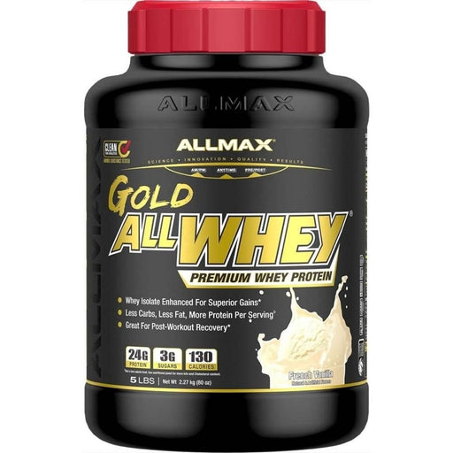 Allmax GOLD ALLWHEY, 5lbs Vanilla - SupplementSource.ca