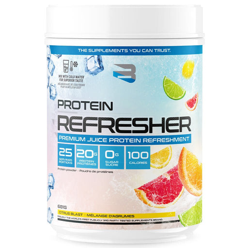 Believe Supplements Protein Refresher, 25 Servings Citrus  Blast - SupplementSource.ca