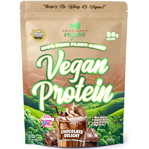 Confident Vegan Vegan Protein 2lb Chocolate Delight - SupplementSource.ca