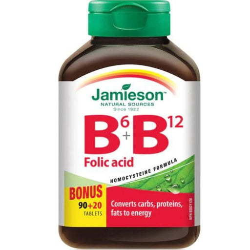Jamieson Vitamin B6, B12 & Folic Acid - SupplementSource.ca