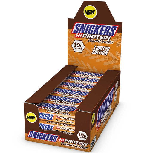Mars Brand Snickers Peanut Butter Hi-Protein 18 Bars/Box - SupplementSource.ca
