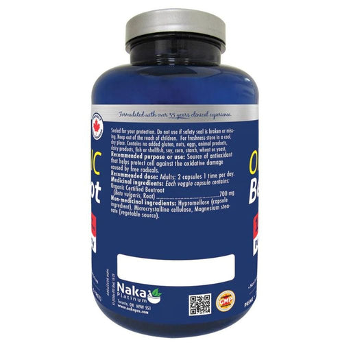 Naka Platinum Organic Beetroot, 75 VCaps - SupplementSource.ca
