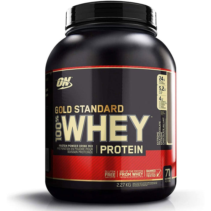Gold Whey Standard 5lb Extreme Milk Chocolate SupplementSource.ca