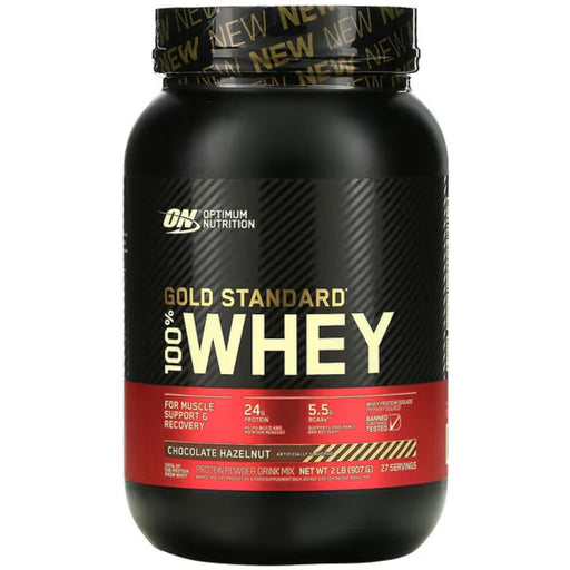 Optimum Nutrition 100% Whey Gold Standard 2lb Chocolate Hazelnut - SupplementSource.ca