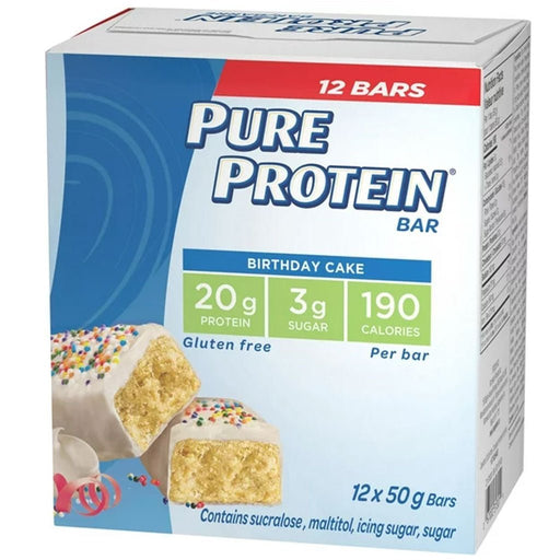 Pure Protein Pure Protein Bars, 12 Bars Birthday Cake - SupplementSource.ca