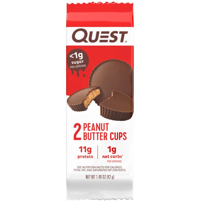 SINGLE PACK Quest PEANUT BUTTER CUPS, 2 pack