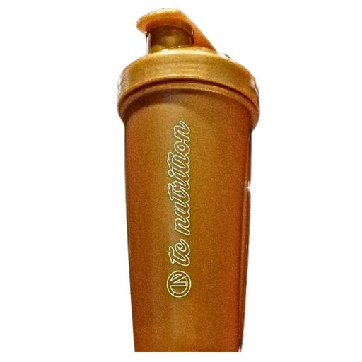 TC Nutrition Logo Shaker Bottle, 700ml Gold/Gold - SupplementSource.ca