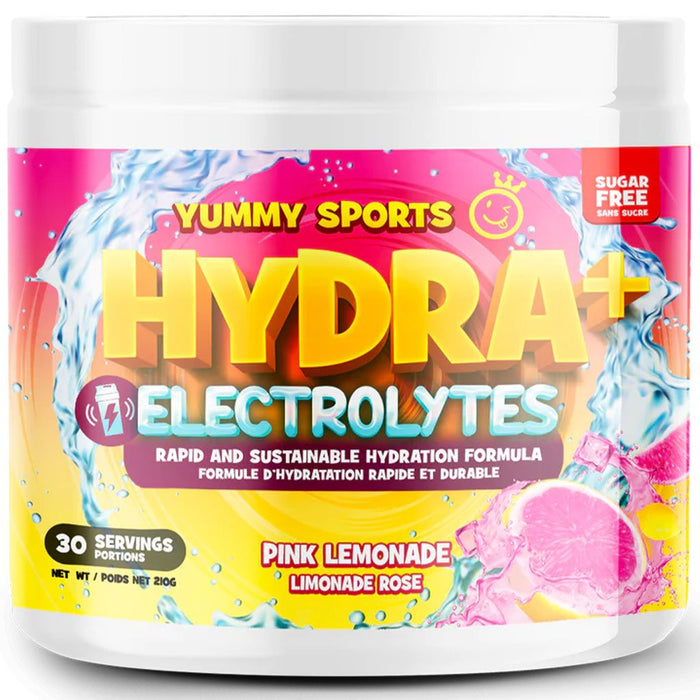 Yummy Sports Hydra + Electrolytes, 30 Servings Pink Lemonade - SupplementSource.ca