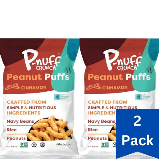 P-Nuff Protein Peanut Puffs 2-Pack, Cinnamon - SupplementSource.ca