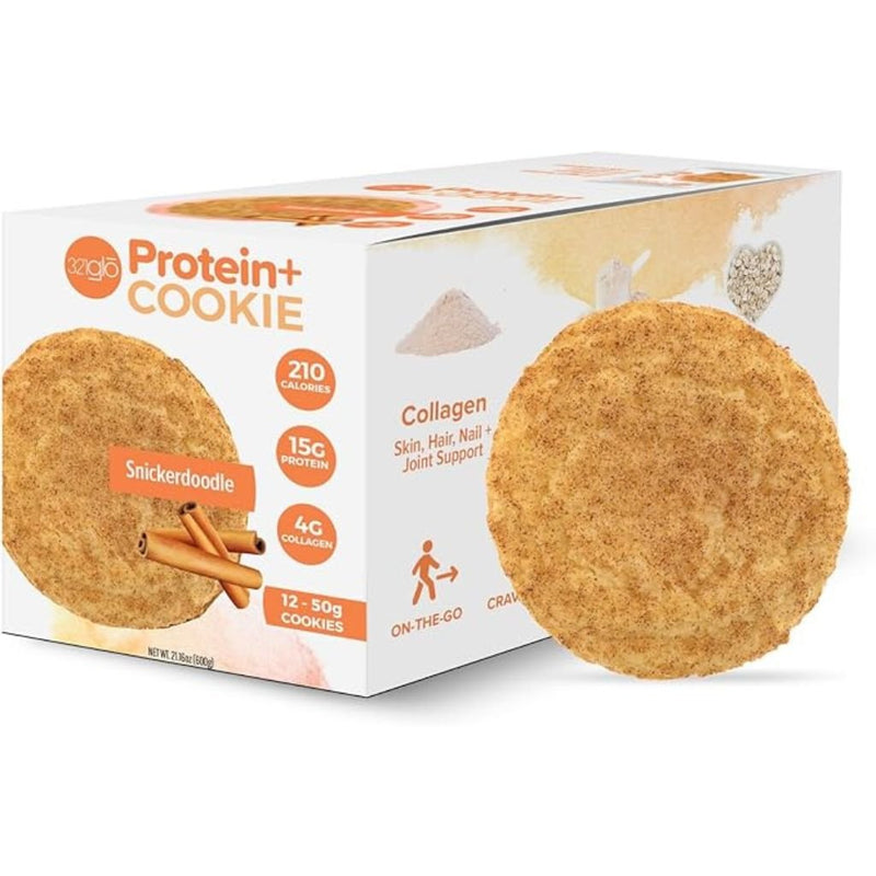 321glo Protein+ Cookie Box Snickerdoodle - SupplementSource.ca