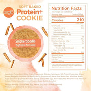 321glo Protein+ Cookie Box Snickerdoodle Nutrition Panel - SupplementSource.ca