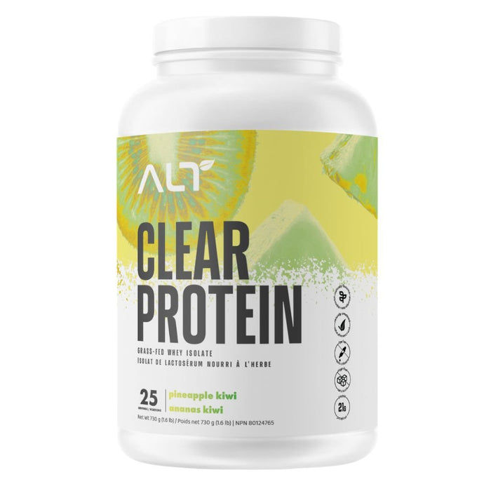 ALT Clear Protein Whey Isolate, 25 Servings Pineapple Kiwi - SupplementSource.ca