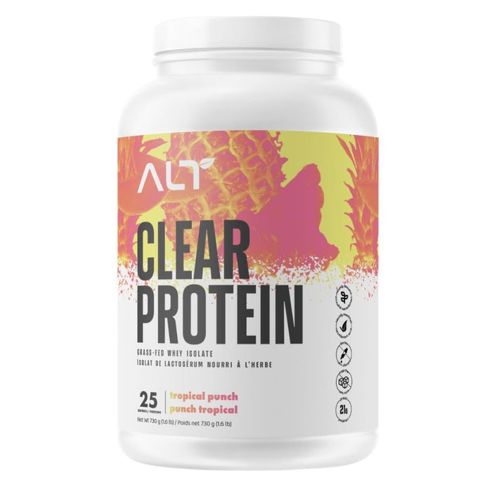 ALT Clear Protein Whey Isolate, 25 Servings Tropical Punch - SupplementSource.ca