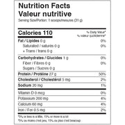 ANS Performance Grass-Fed Hydorlyzed Beef Protein, 3lb Peach Mango Nutrition Panel - SupplementSource.ca