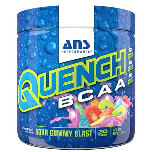 ANS Performance QUENCH BCAA, 30 Servings Sour Gummy Blast - SupplementSourceca