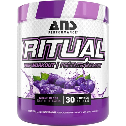 ANS Performance Ritual Pre-workout, 30 Servings Grape Blast - SupplementSource.ca