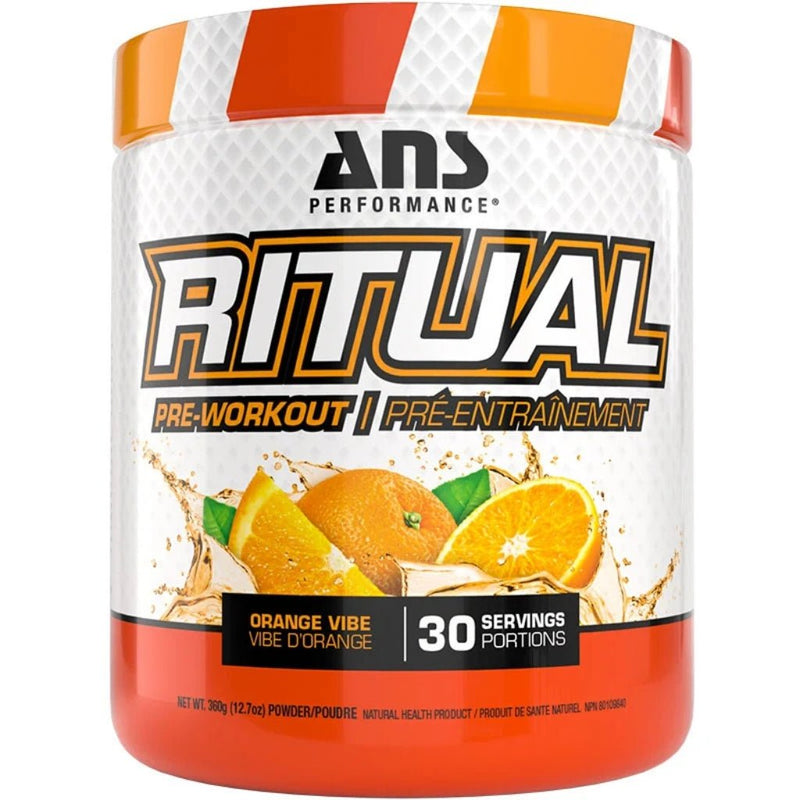 ANS Performance Ritual Pre-workout, 30 Servings Orange Vibe - SupplementSource.ca