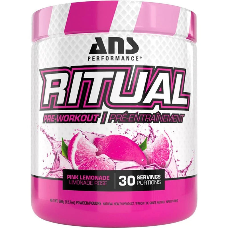 ANS Performance Ritual Pre-workout, 30 Servings Pink Lemonade - SupplementSource.ca