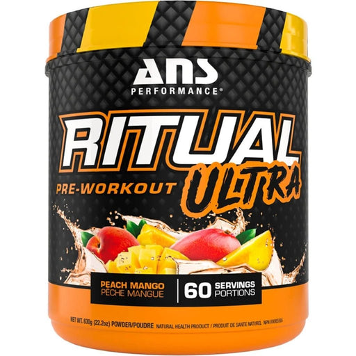 ANS Performance Ritual Ultra Pre-workout, 60 Servings Peach Mango - SupplementSource.ca 