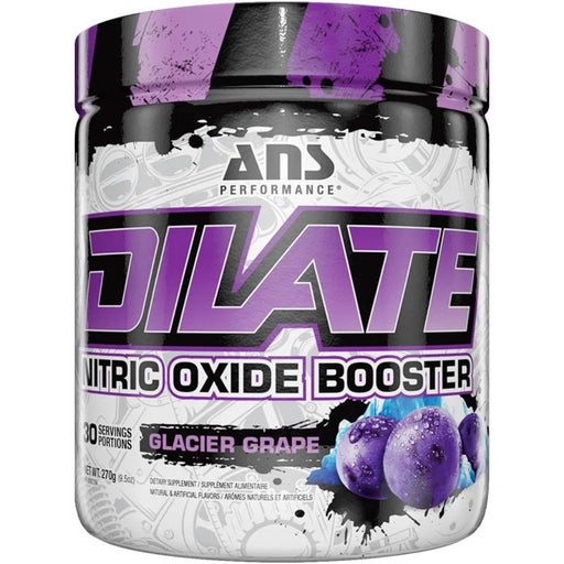 ANS Performance DILATE NITRIC OXIDE BOOSTER, 30 Servings Glacier Grape - SupplementSource.ca