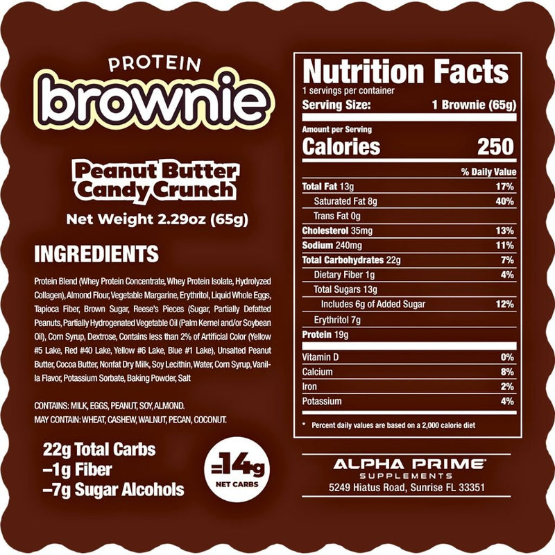 AP Prime Bites BROWNIES PROTÉINÉS, 12 sachets/boîte