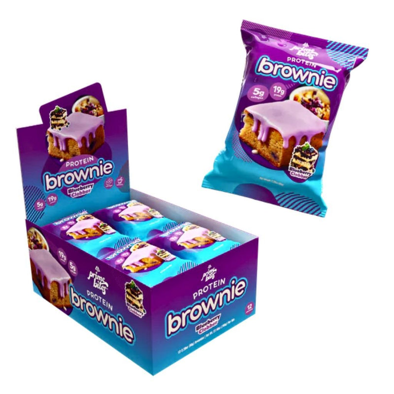 AP Prime Bites Protein Brownie Blueberry Clobber, 12 Brownies/Box - SupplementSource.ca