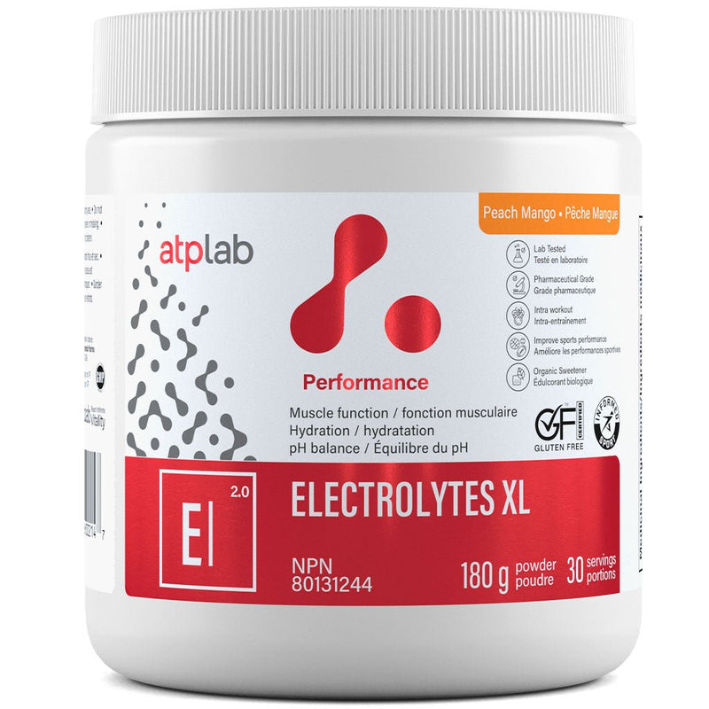 ATPLab Electrolytes XL, 30 Servings Peach Mango - SupplementSource.ca