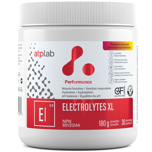 ATPLab Electrolytes XL, 30 Servings Raspberry Lemonade - SupplementSource.ca