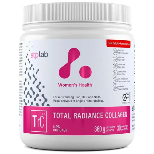 ATP Lab Total Radiance Collagen, 360g Fruit Delight - SupplementSource.ca