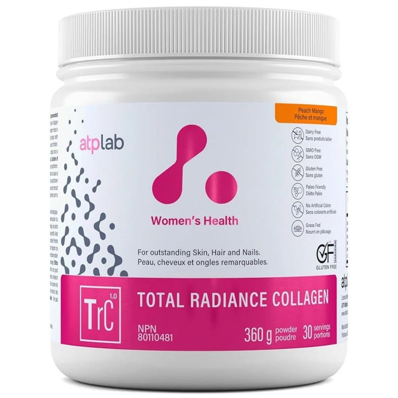 ATP Lab Total Radiance Collagen, 360g Peach Mango - SupplementSource.ca