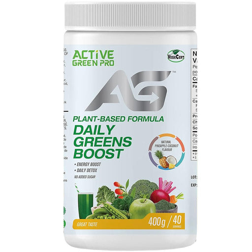 Active Green Pro Daily Greens Boost, 40 Servings Pineapple Coconut - SupplementSource.ca