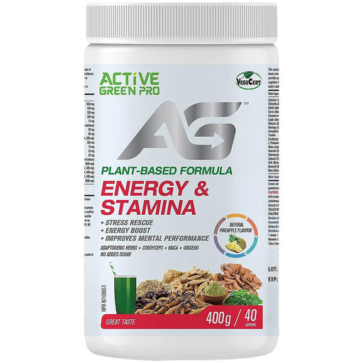 Active Green Pro ENERGY & STAMINA, 40 Servings Pineapple - SupplementSource.ca