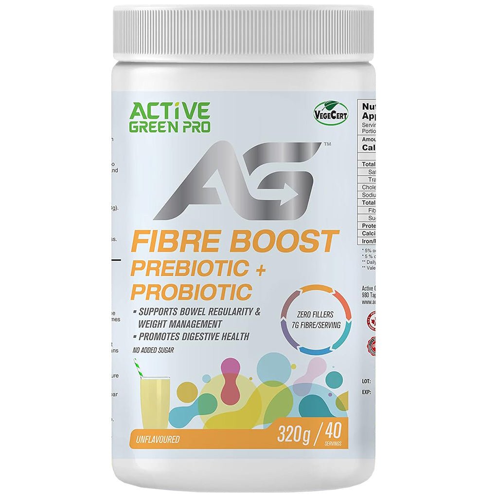 Active Green Pro FIBRE BOOST PREBIOTIC + PROBIOTIC, 40 Servings ...