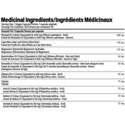 Aeryon Wellness Move It, 60 VCaps Nutrition Panel - SupplementSource.ca