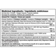 Aeryon Wellness Snooze, 60 VCaps  Nutrition Panel - SupplementSource.ca