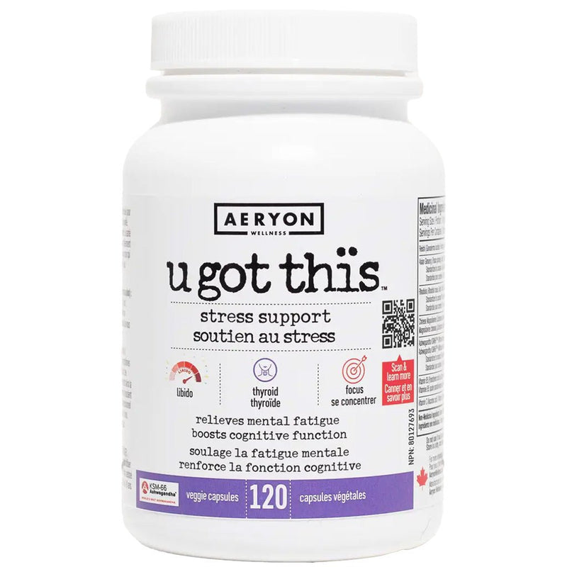 Aeryon Wellness U Got This Stress Support, 120 VCaps - SupplementSource.ca
