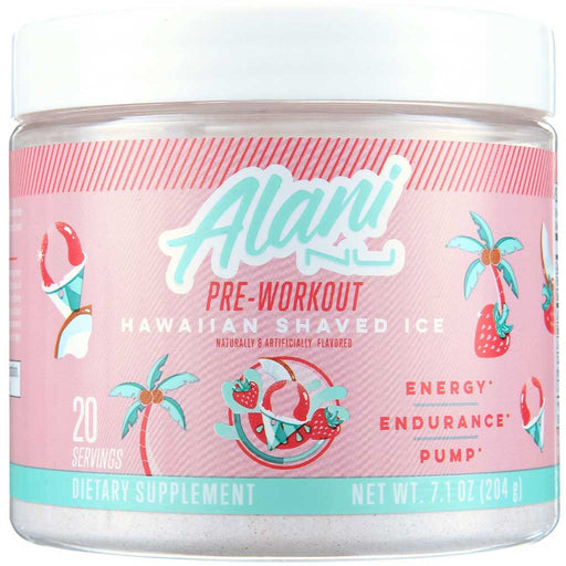 Alani Nu Pre-Workout, 20 Servings Hawaiian Shave Ice - SupplementSource.ca