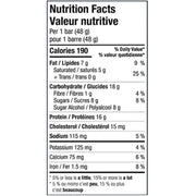 Alani Nu Protein Bars - 1 Box of 12 Bars Caramel Crunch Nutrition Panel - SupplementSource.ca