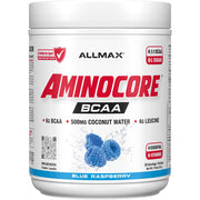 Allmax Aminocore BCAA. 30 Servings Blue Raspberry NEW FORMULA - SupplementSource.ca