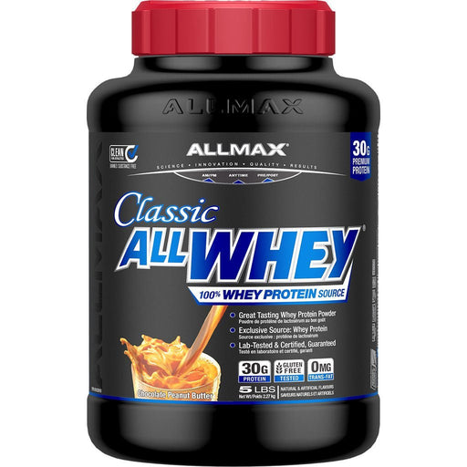 Allmax Classic AllWhey 5lb Chocolate Peanut Butter - SupplementSource.ca