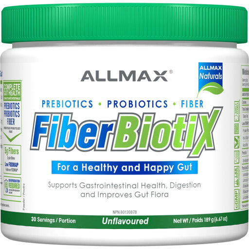 Allmax FiberBiotix, 30 Servings Unflavoured - SupplementSource.ca