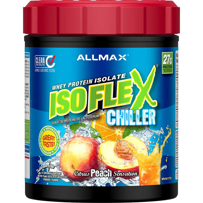 Allmax Isoflex Chiller 425g Citrus Peach Sensation - SupplementSource.ca