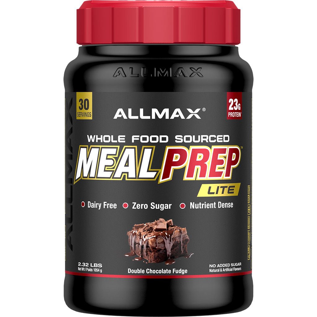 Allmax Meal Prep Lite, 30 Servings Double Chocolate Fudge - SupplementSource.ca