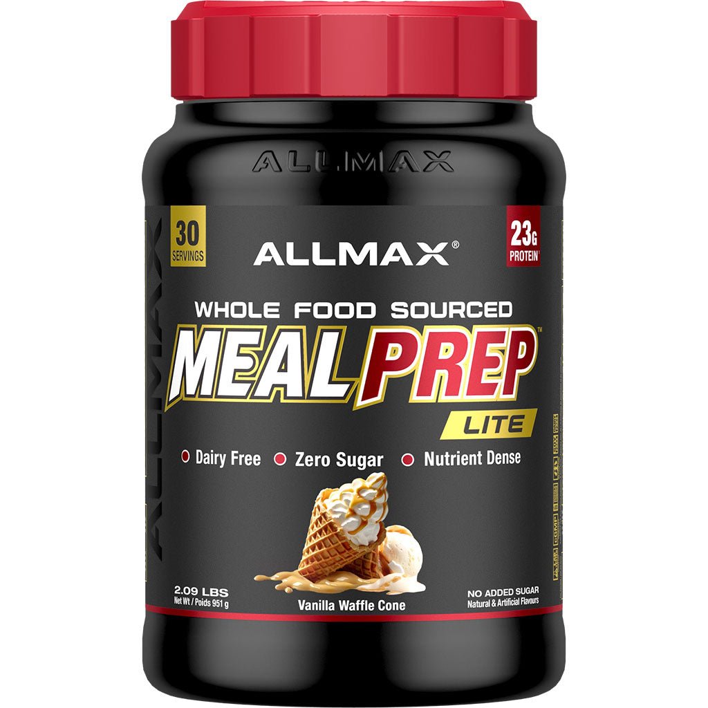 Allmax Meal Prep Lite, 30 Servings Vanilla Waffle Cone - SupplementSource.ca