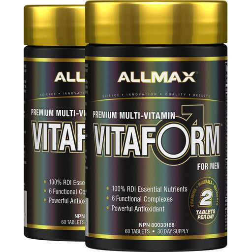 Allmax Vitaform For Men BOGO Deal - 2 x 30 Servings - SupplementSource.ca